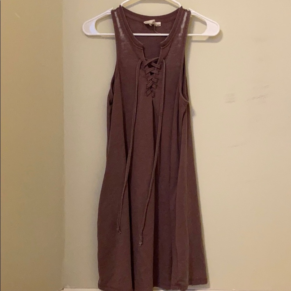 Pink/maroon colored dress